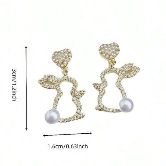 Bunny Dangle Earrings - Picture 6 of 6